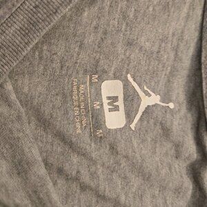 Michael Jordan AIR Long Sleeve  90's  Teen Medium Crop Top Gray Cool Collectable